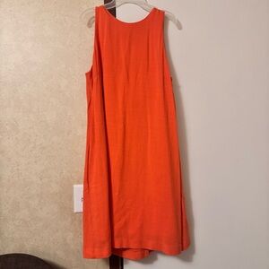 Elegant Daniel Cremieux Orange Sleeveless Dress